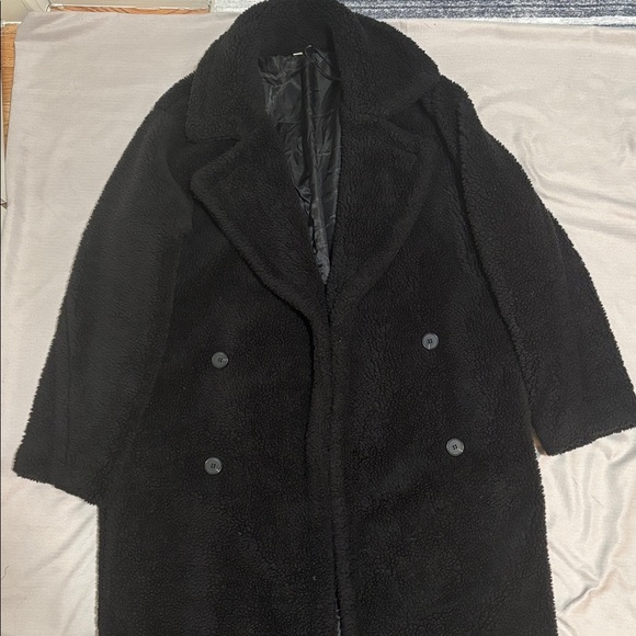 Black Faux Fur Coat - Picture 2 of 5